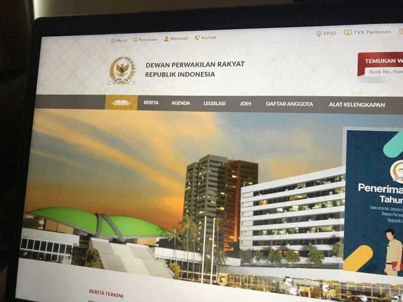 Usai Dibobol, Situs DPR Sudah Kembali Normal