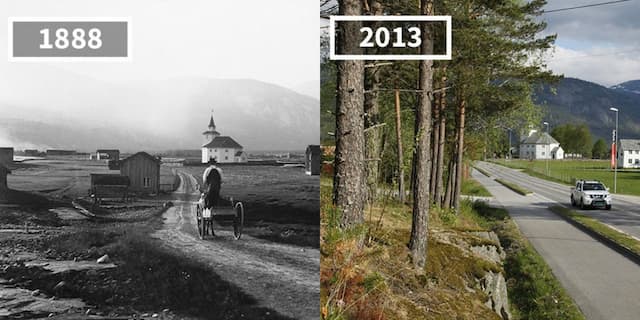 20 Foto Before-After Dunia Berubah Drastis dalam 100 Tahun