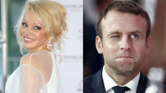 Pamela Anderson Undang Presiden Prancis Makan di Restoran "Seksi"