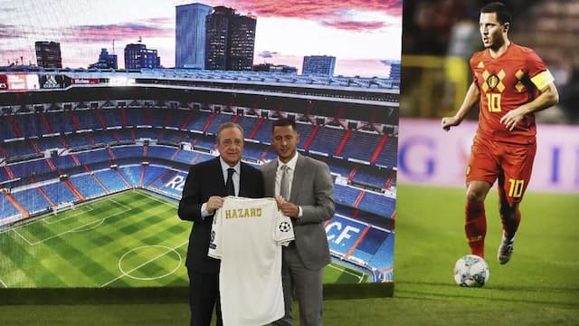 Madrid Siapkan Dua Nomor Punggung untuk Hazard