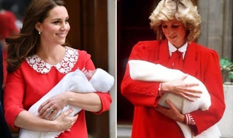 Kate Middleton Tiru Busana Putri Diana Pasca Melahirkan