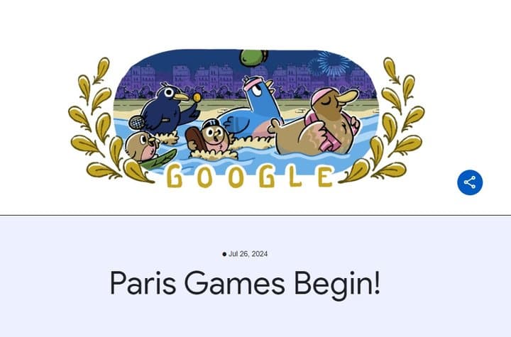 Google Doodle Hari Ini Rayakan Olimpiade Paris 2024 Google Doodle Hari Ini Rayakan Olimpiade Paris 2024