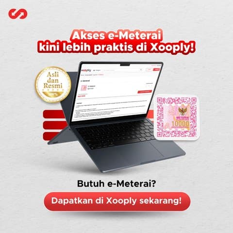 Lebih Mudah, Kini Bisa Beli e-Meterai di Xooply by Metranet