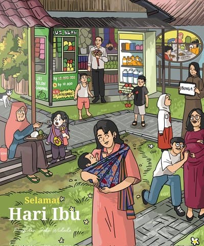 Jokowi Sambut Hari Ibu, Kucing Oren Hingga Nahyan Bikin Salfok