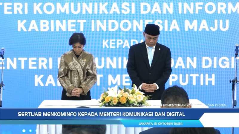 Usai Serah Terima Jabatan Komdigi, Budi Arie Minta Ini ke Meutya Hafid