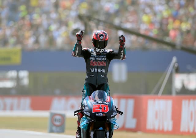 Hasil MotoGP Seri-2: Tim Satelit Yamaha Dominan, Rossi Naik Podium