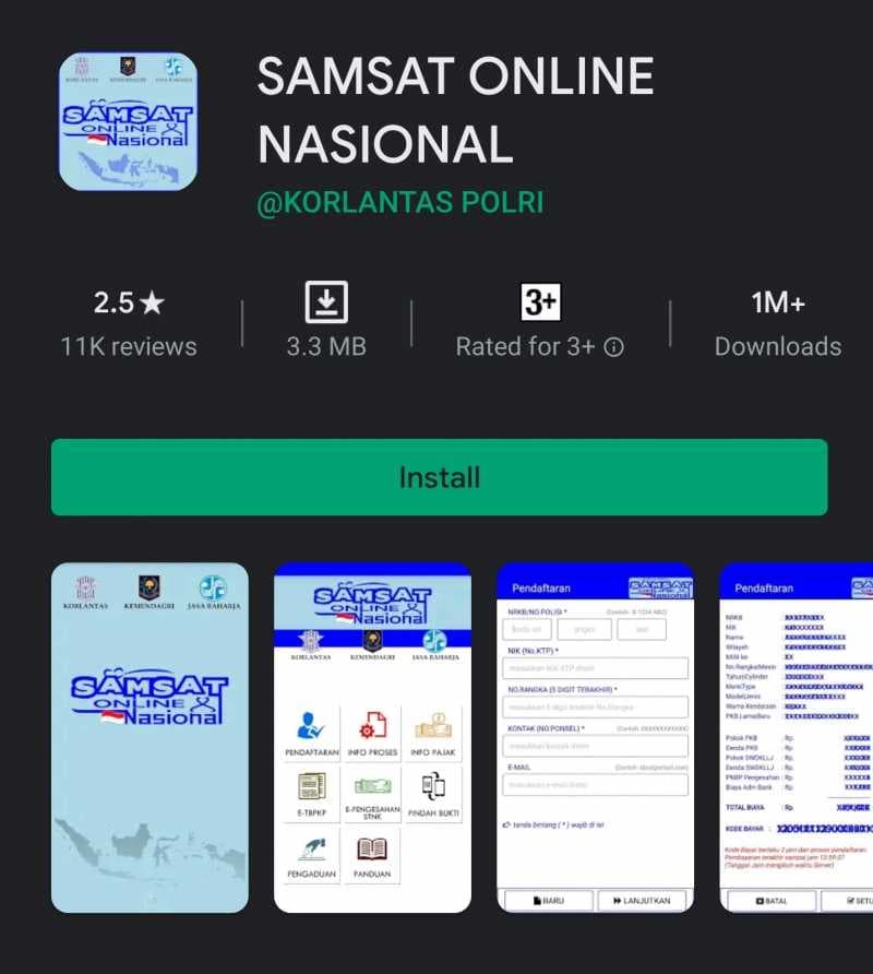 Aplikasi Samsat Online Nasional Tambah Fitur, Makin Praktis