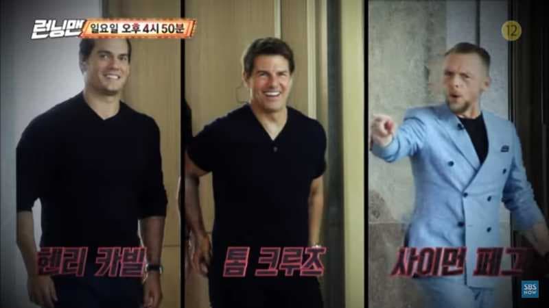 <i>Running Man</i> Rilis <i>Preview Clip</i> Episode 410 yang Menampilkan Tom Cruise, Henry Cavill, dan Simon Pegg