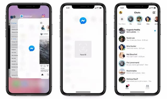Facebook Messenger di iOS Kini Didukung Fitur Face ID