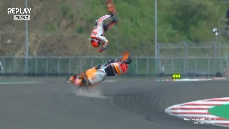 Marc Marquez <i>Crash</i> Keempat Kalinya di Sirkuit Mandalika 