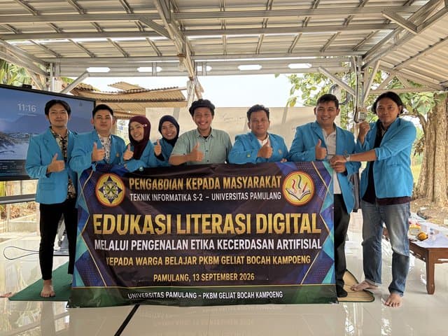 Mahasiswa UNPAM Ajarkan Etika Pakai AI ke Warga Belajar di Pamulang