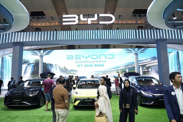 IIMS 2026: BYD Sulap Booth jadi Ruang Eksplorasi Teknologi