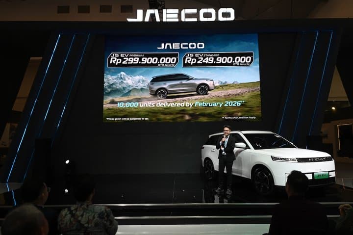 Jaecoo J5 EV SUV Listrik Terlaris Januari 2026, Pesanan Masih Numpuk!