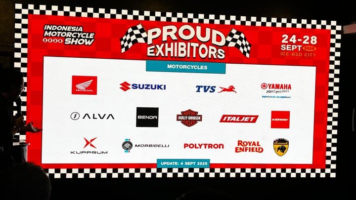 IMOS 2025 Bakal Diramaikan 14 Merek Motor, Ada yang Absen?
