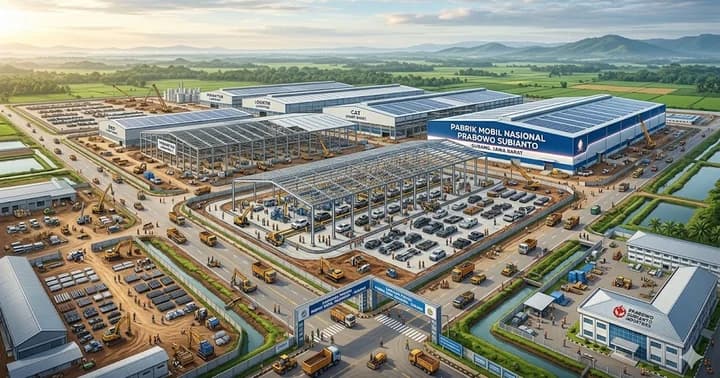   Menhan Cek Proyek Mobil Nasional, Subang Jadi Basis Produksi EV