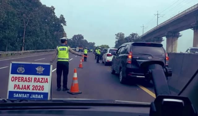 Razia Pajak Kendaraan di Jalan Tol, Fakta atau Hoaks?