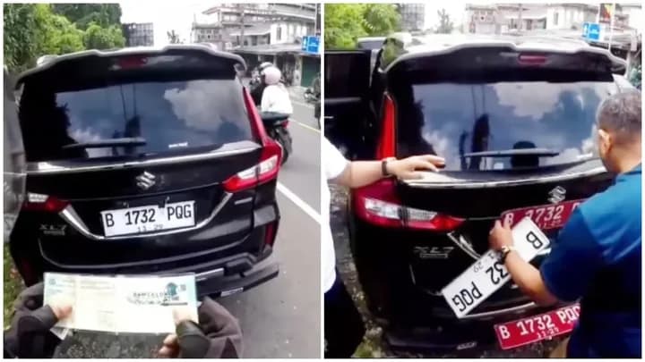 Mobil Pelat Merah DKI Diganti Pelat Putih Palsu, Bikin Malu!