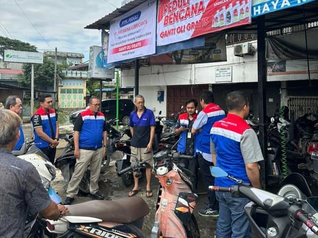 Ganti Oli Gratis untuk Korban Banjir Sumatra dari Pertamina Lubricants