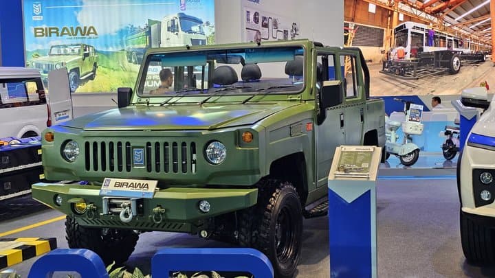Mobil Listrik Militer Birawa EV di PEVS, Siap Jadi Penantang Maung EV?