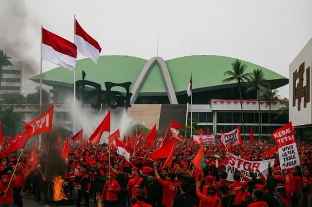 Catat! Rute Konvoi Demo Buruh 28 Agustus Biar Gak Kejebak Macet