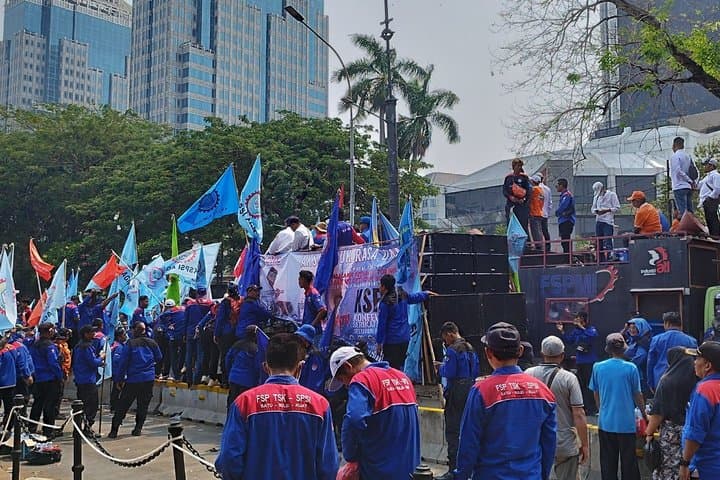 Waspada Macet! Demo Buruh Tolak UMP, Ini Rekayasa Lalu Lintasnya