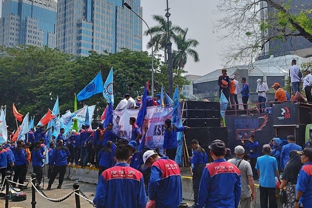 Waspada Macet! Demo Buruh Tolak UMP, Ini Rekayasa Lalu Lintasnya