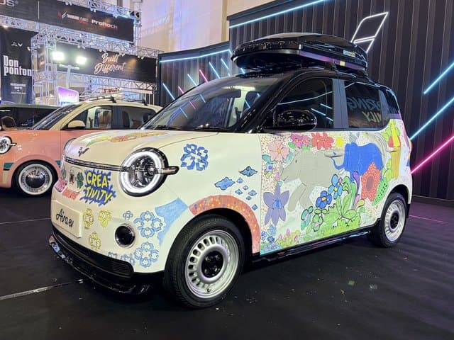Wuling Aira ev jadi Kanvas Berjalan di IMX 2026, Dijamin Gak Pasaran!