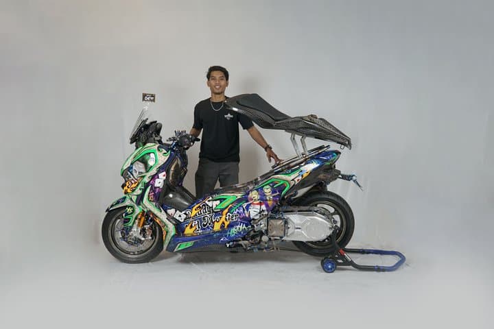Modifikasi Canggih Yamaha Xmax, Pakai Air Suspension dan Sidik Jari