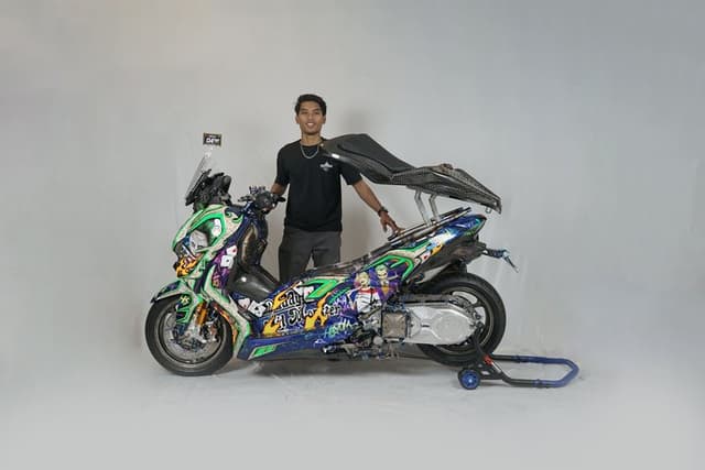 Modifikasi Canggih Yamaha Xmax, Pakai Air Suspension dan Sidik Jari