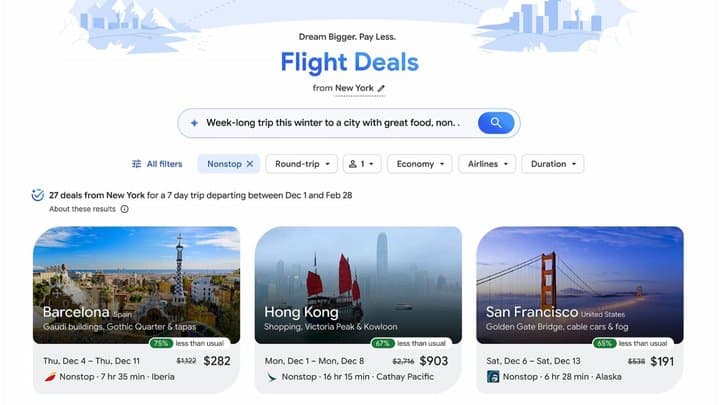Google Perkenalkan Flight Deals untuk Pemburu Tiket Murah