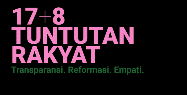 17+8 Tuntutan Rakyat Digaungkan, Bisa Dipantau Lewat Situs Ini