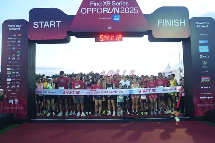 Ribuan Pelari Jajal Kamera Find X9 Series di OPPO Run 2025
