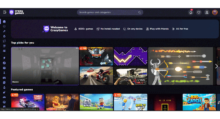 Bosan Friv? CrazyGames Hadirkan Mabar 3D Tanpa Instal Aplikasi