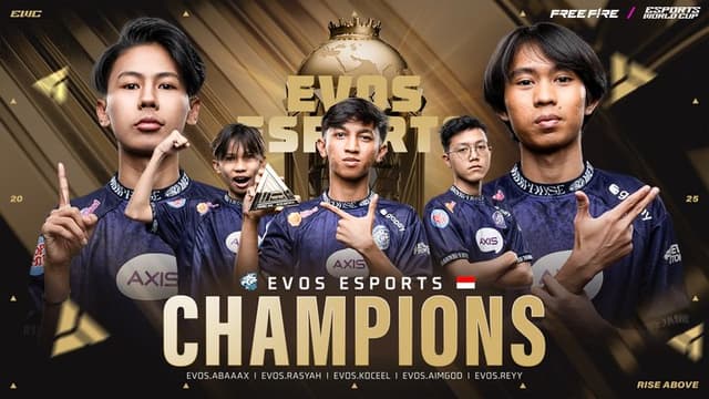 EVOS Juara EWC 2025, Garena Rilis Kode Redeem FF Terbaru
