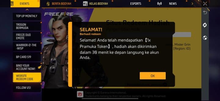 Kode Redeem FF Hari Ini 2 Juni 2026: Ada Diamond Gratis?