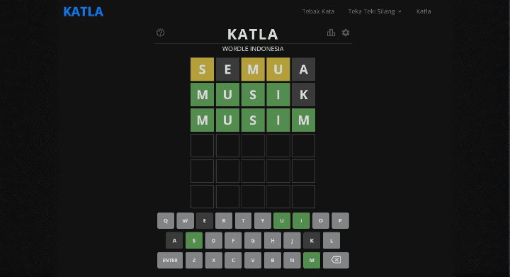 Bosan Main Wordle? Coba Katla, Tebak Kata Bahasa Indonesia