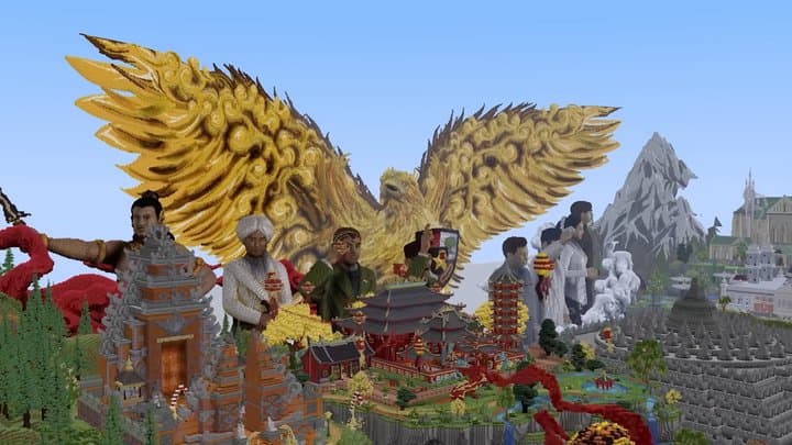 Detail Gila Peta Indonesia di Minecraft, Bikin MrBeast Melongo