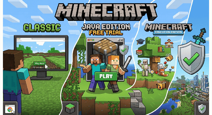 Cara Main Minecraft Free dan Legal di 2026