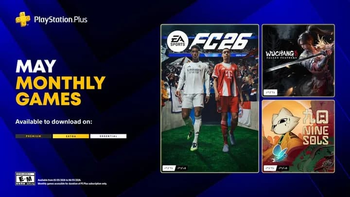 Game Gratis PS Plus Mei 2026: EA Sports FC 26 hingga Wuchang 
