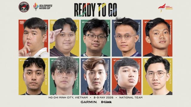 Menuju Vietnam, Ini Skuad RI di SEA Esports Nations Cup 2026