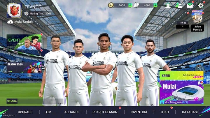 Total Football VNG Puncaki Game Sport di RI, Bakal Masuk SNC 2026
