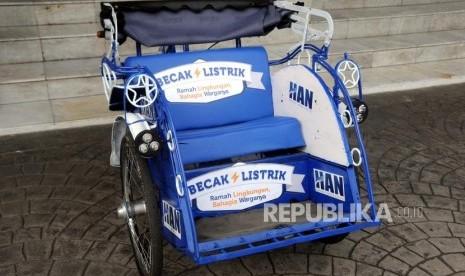 Becak Listrik Segera Beroperasi di Yogyakarta