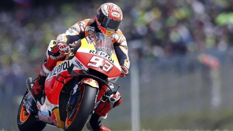 Hasil FP2 MotoGP Inggris: Sempat Jatuh, Marquez Tercepat