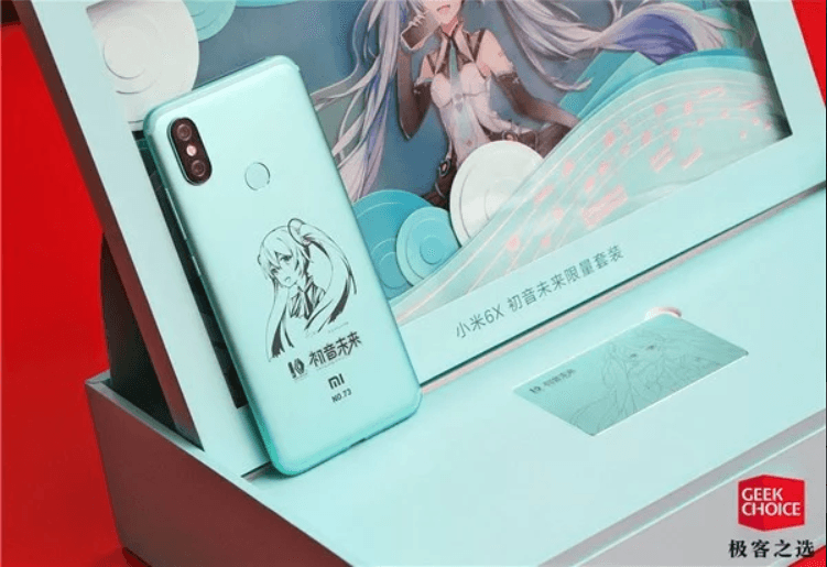 Keren, Tampilan Xiaomi Mi 6X Edisi Khusus Hatsune Miku