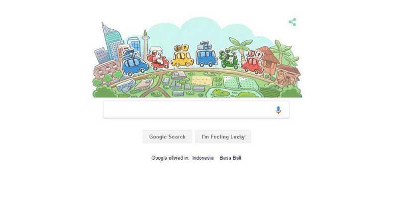 Google Tampilkan Ilustrasi Mudik 2018 dalam Doodle