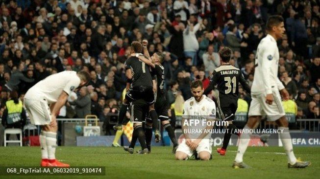 Juara Bertahan Tersingkir, Real Madrid Kalah 1-4 dari Ajax