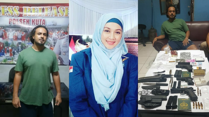 Suami Dina Lorenza, Gathan Saleh Hilabi, Ditangkap Polisi di Bali 