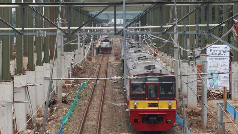 Rel di Antara Stasiun Cilebut-Bogor Sempat Patah, Kini Sudah Normal