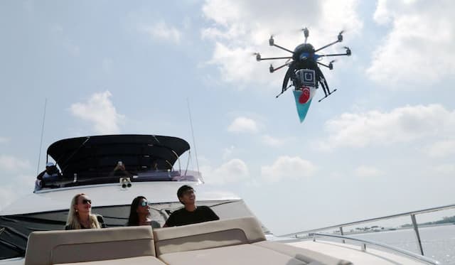 Tahun 2021, Uber Antar Makanan Pakai Drone