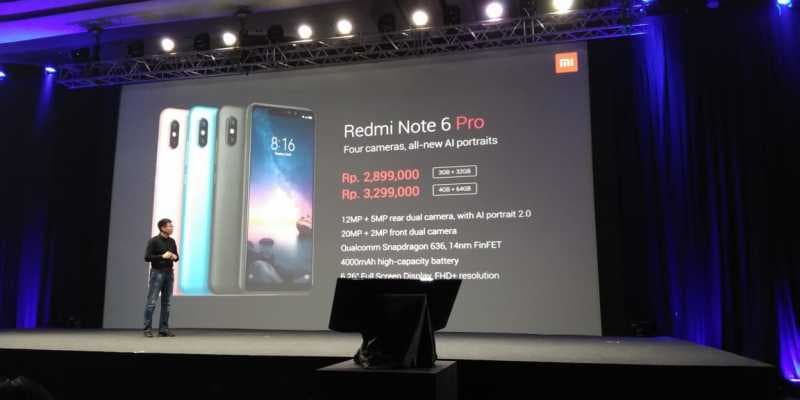 Xiaomi Redmi Note 6 Pro Masuk Indonesia, Bawa Empat Kamera